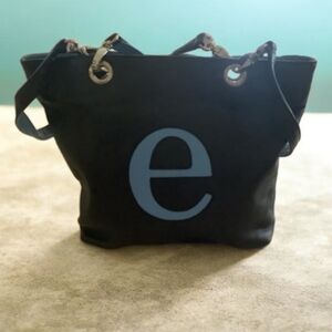 Paradox hand bag Navy & light blue gold hardware lots of room inside Big…